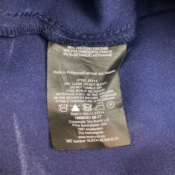 Tory Burch Slim Straight Stretch Pant Cropped - Picture 9 of 10